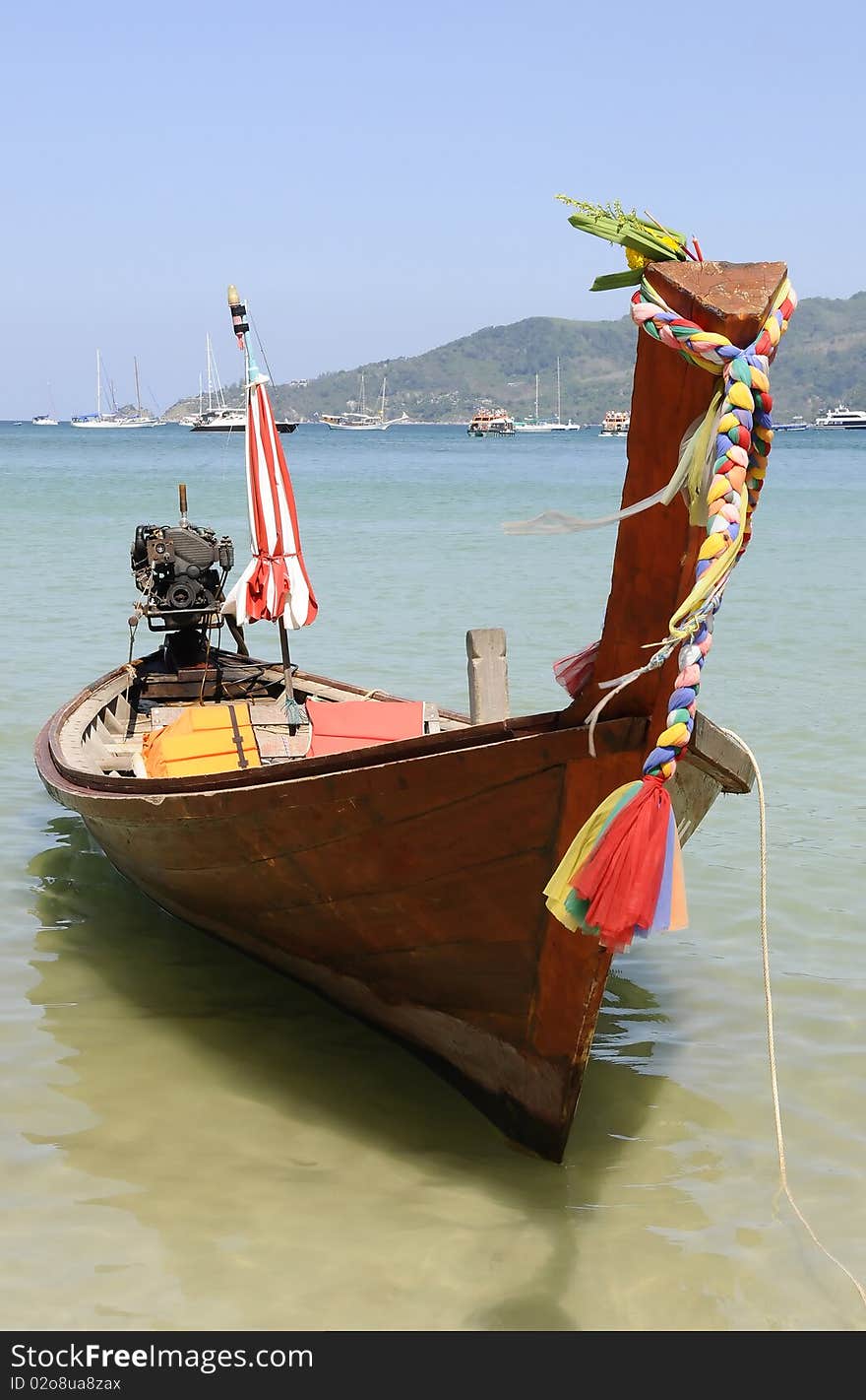 Typical Longtail Boat, Phuket, Thailand.