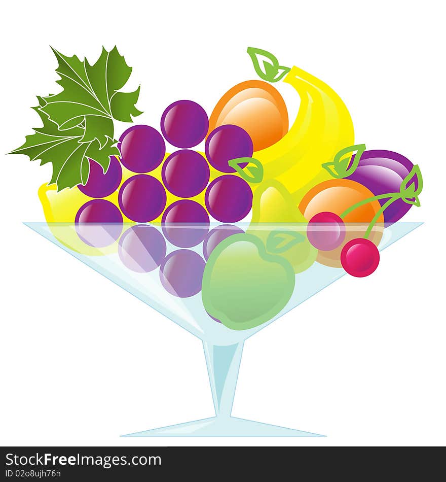 Fruits in vase