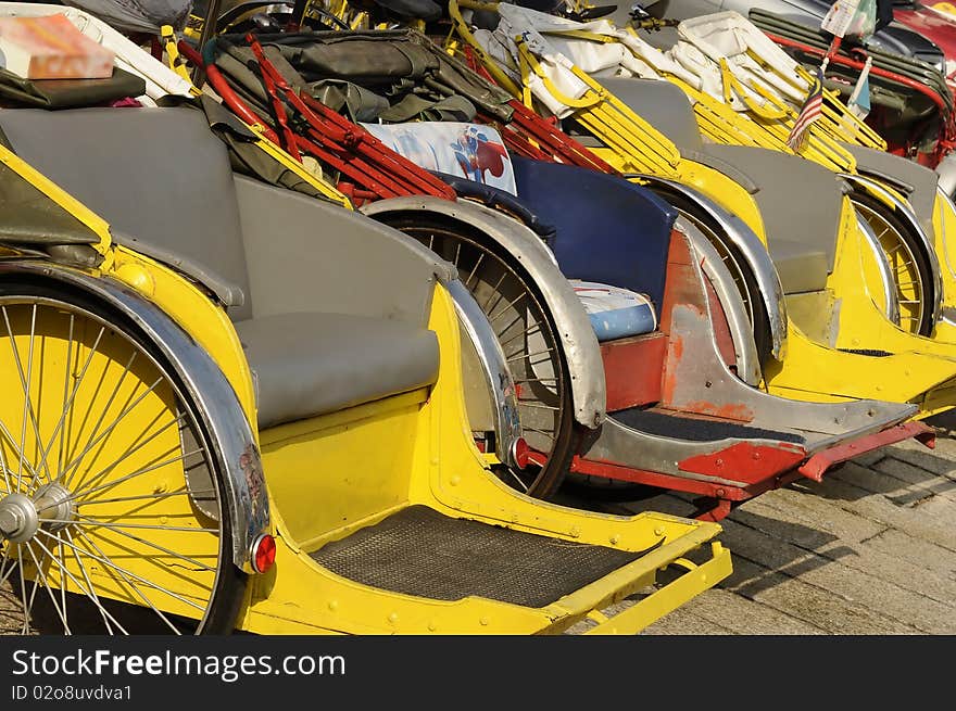 Typical Malaysian Rickshaws from Malaysia