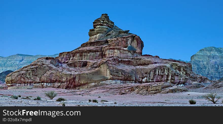 Spiral Rock In Timna Park