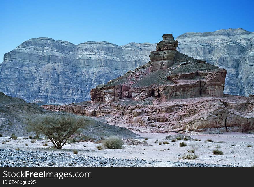 Spiral Rock In Timna Park