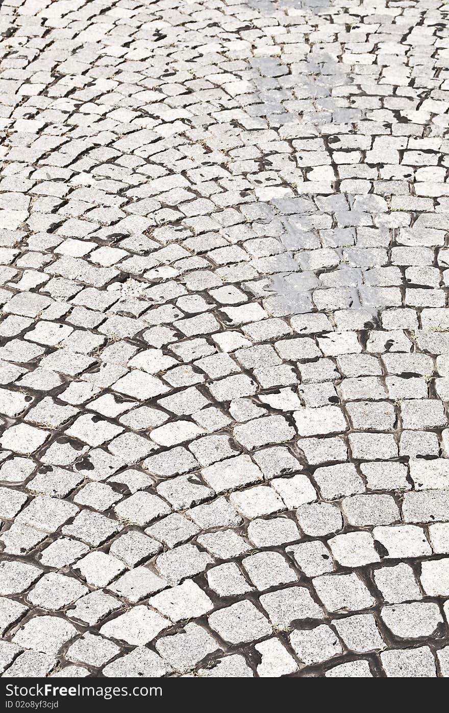 Texture of a cobblestone black and white. Texture of a cobblestone black and white