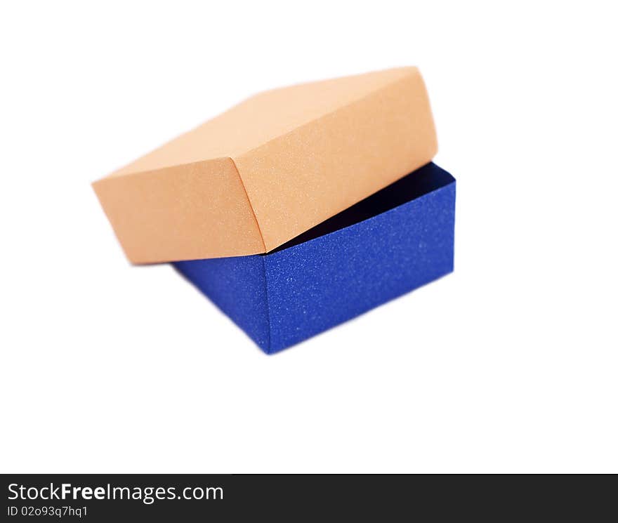 A box on a white background