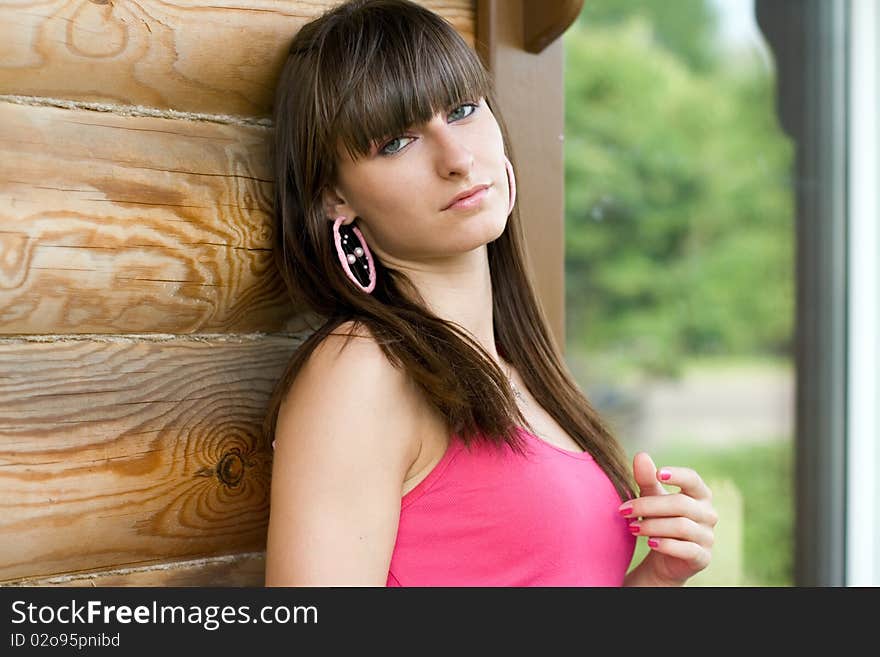 Girl On A Veranda