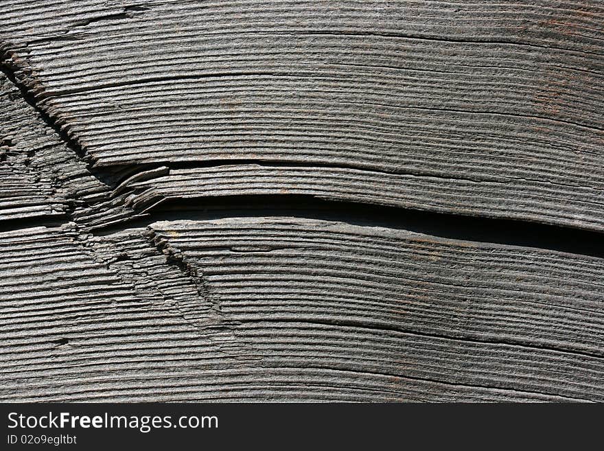Old wooden, knotty surface as a background.