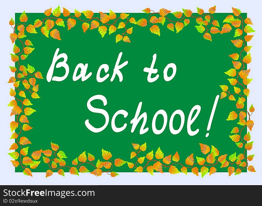 Back to School. Vector