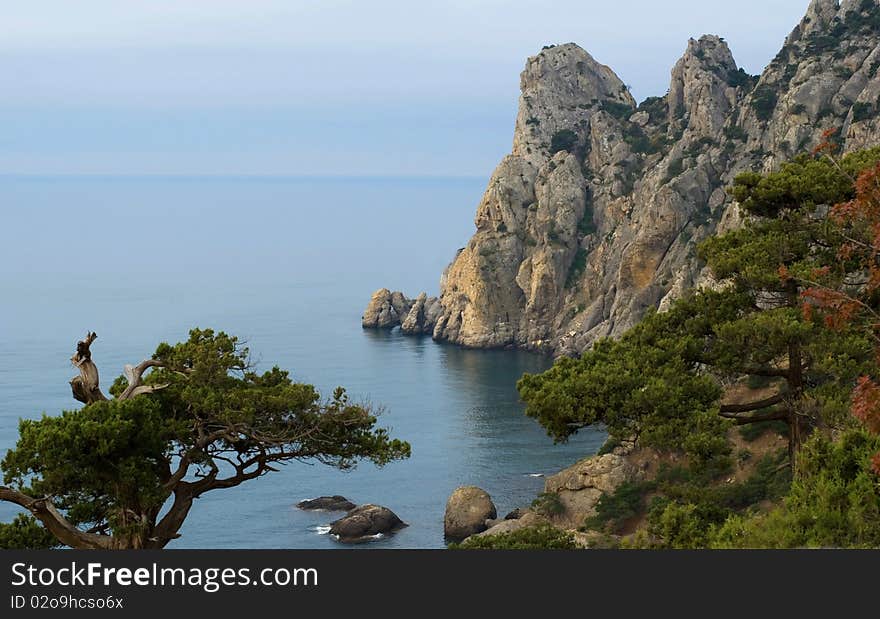 Ukraine. Crimea. Early spring morning on the Black Sea. Ukraine. Crimea. Early spring morning on the Black Sea.