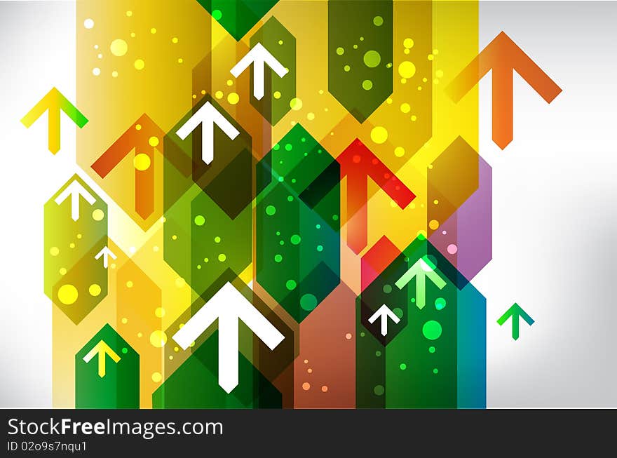 Abstract Vector Background with arrows. Abstract Vector Background with arrows