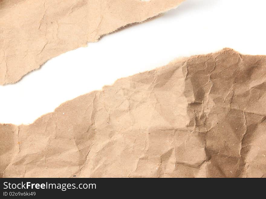 Texture of wrinkled old crumpled damaged paper. Texture of wrinkled old crumpled damaged paper