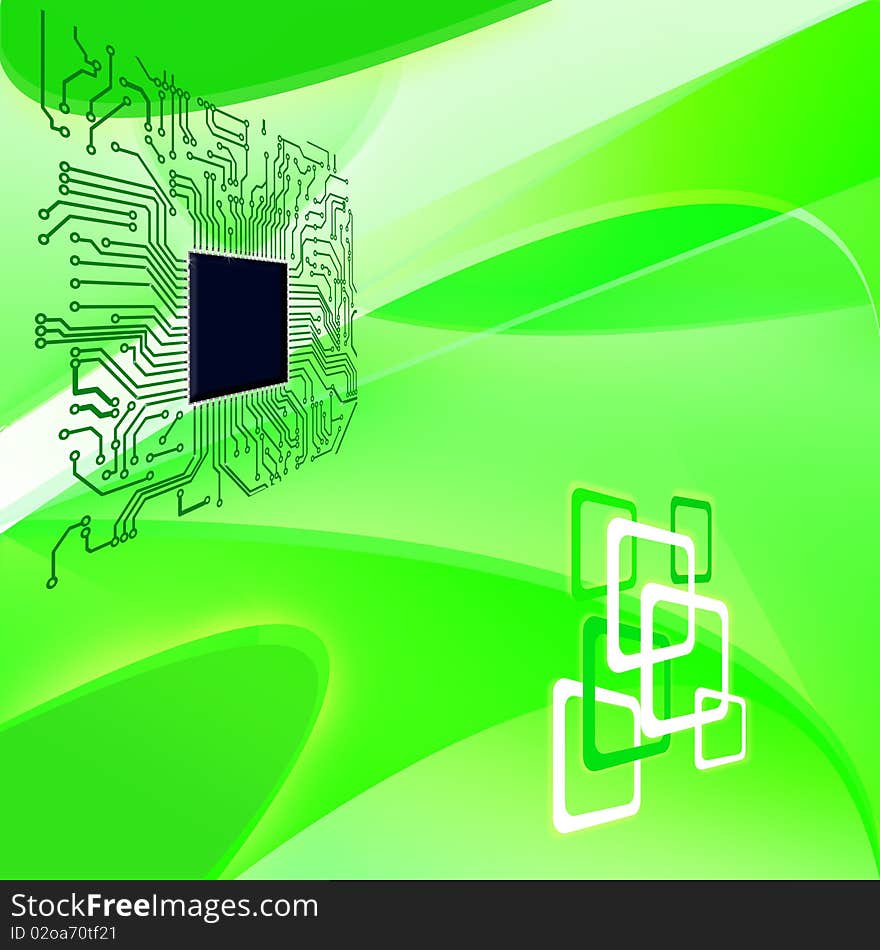 Abstract background of electronic circuit