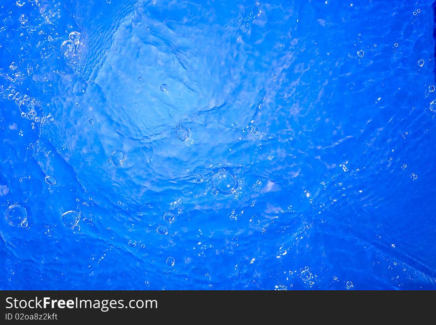 Blue Background with  water splashing. Blue Background with  water splashing