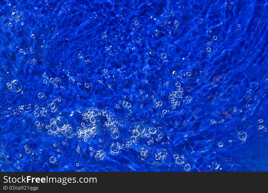 Blue Background with  water splashing. Blue Background with  water splashing