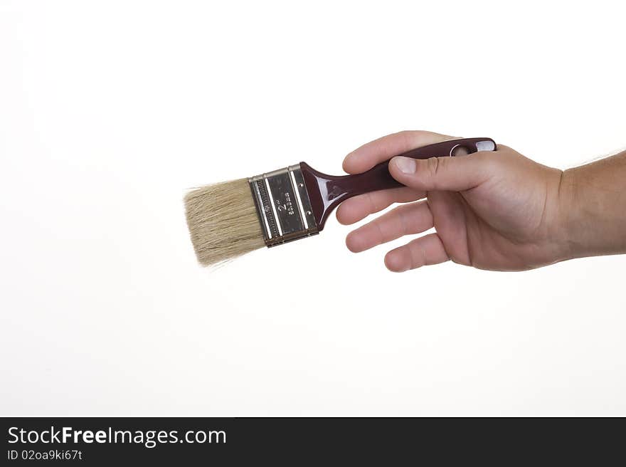 Brush isolated on white