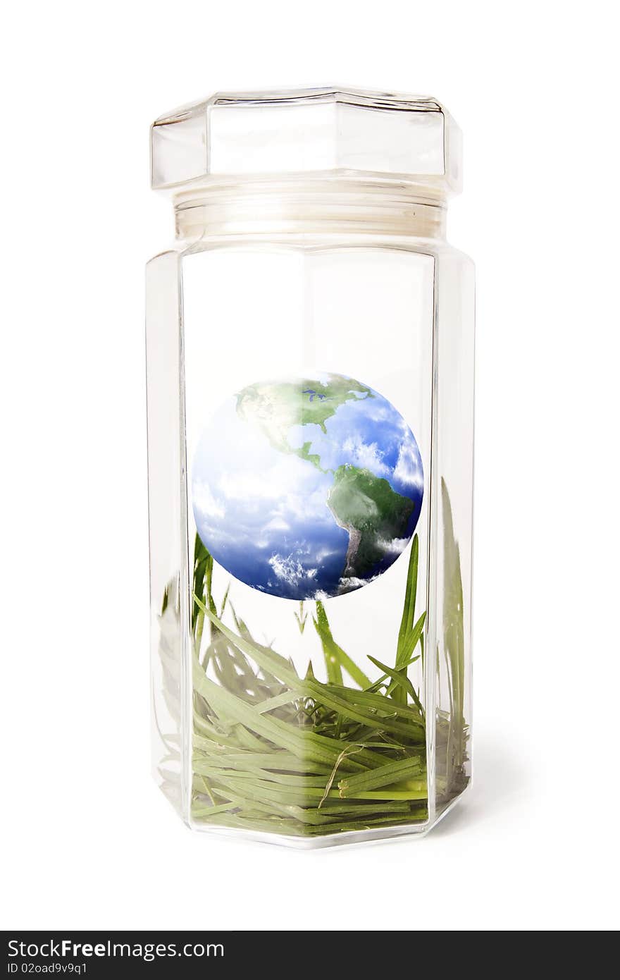 Protecting earth inside a crystal jar