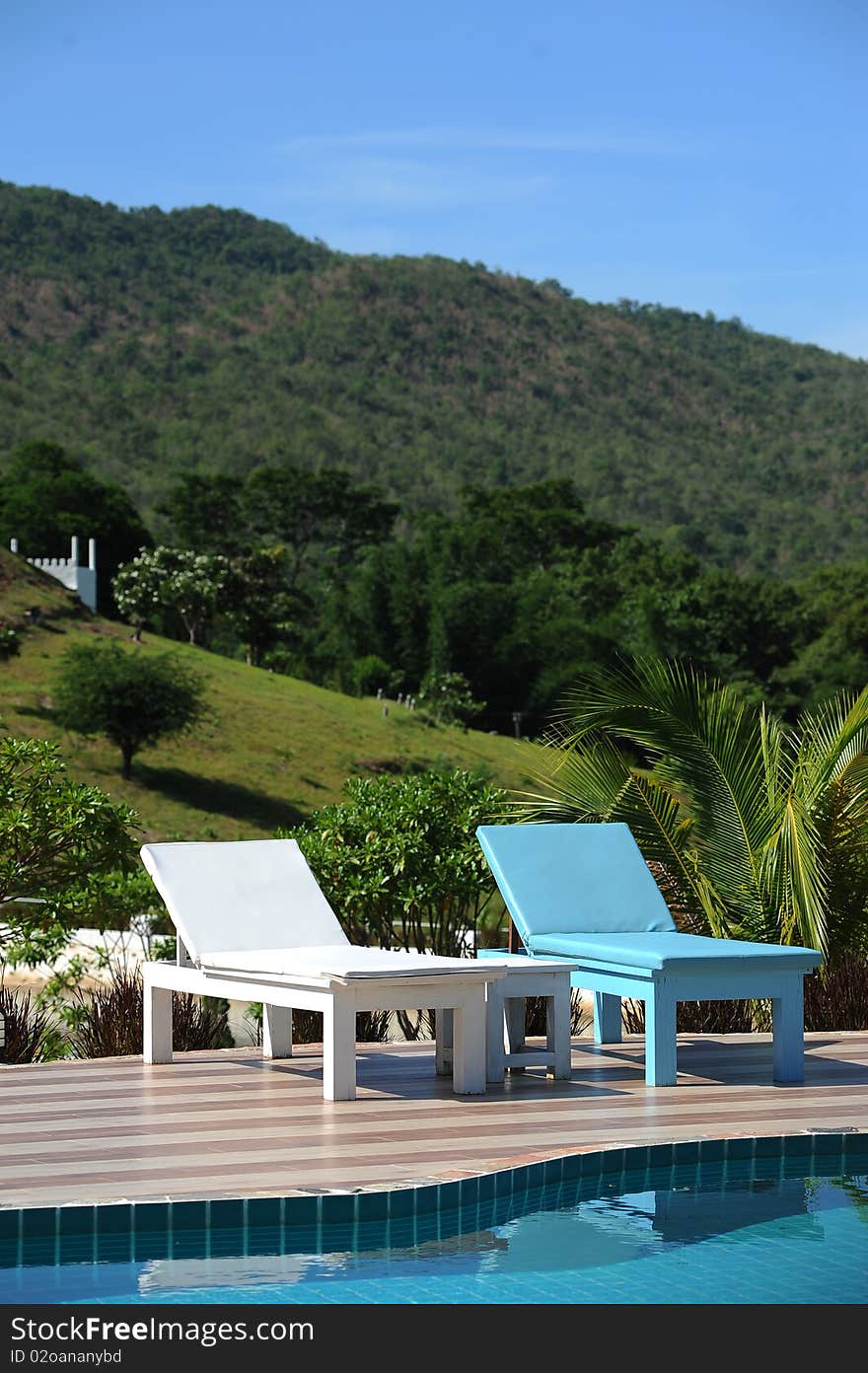 Two chair in the mountain