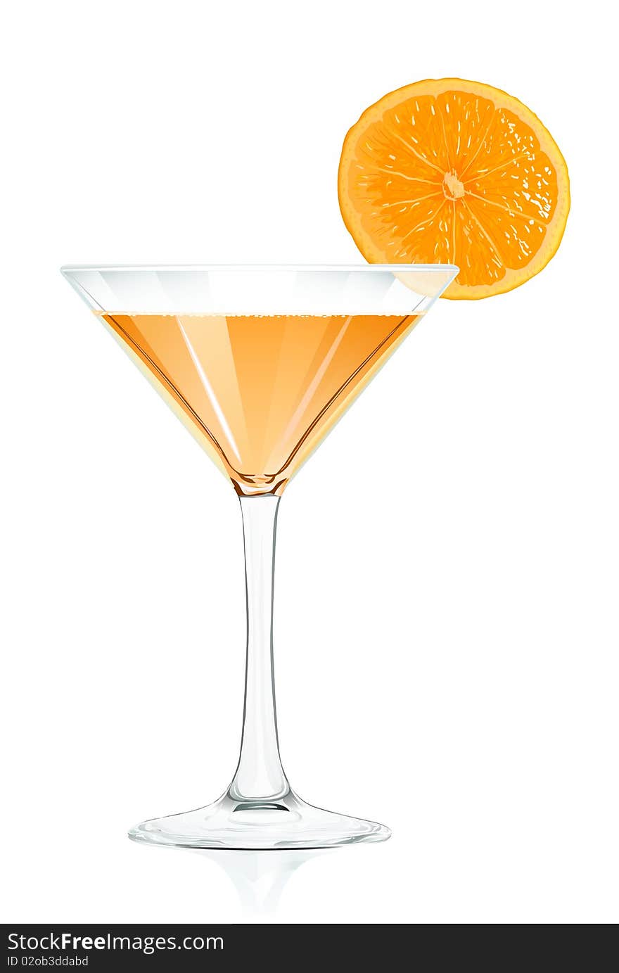 Cocktail Glass Orange