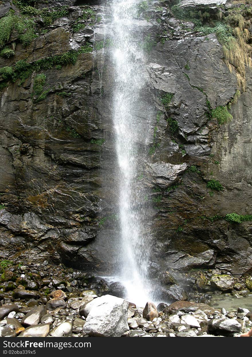 High himalaya mountines river in Nepal