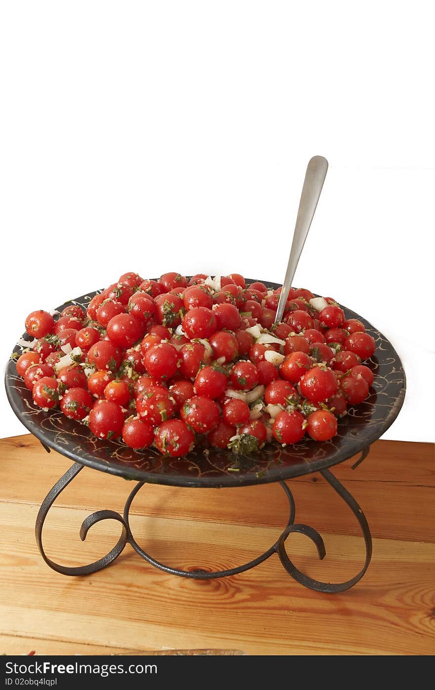 Cherry tomato salad.