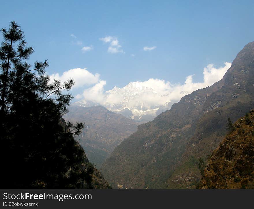 Track around Annapurna, Everest base camp. Track around Annapurna, Everest base camp