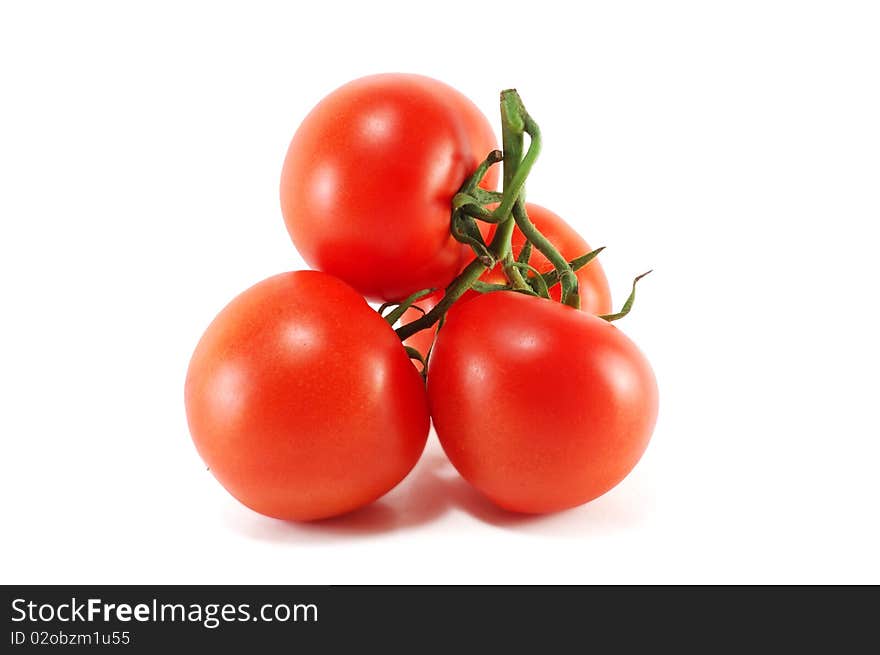 Sheaf of ripe tomatoes