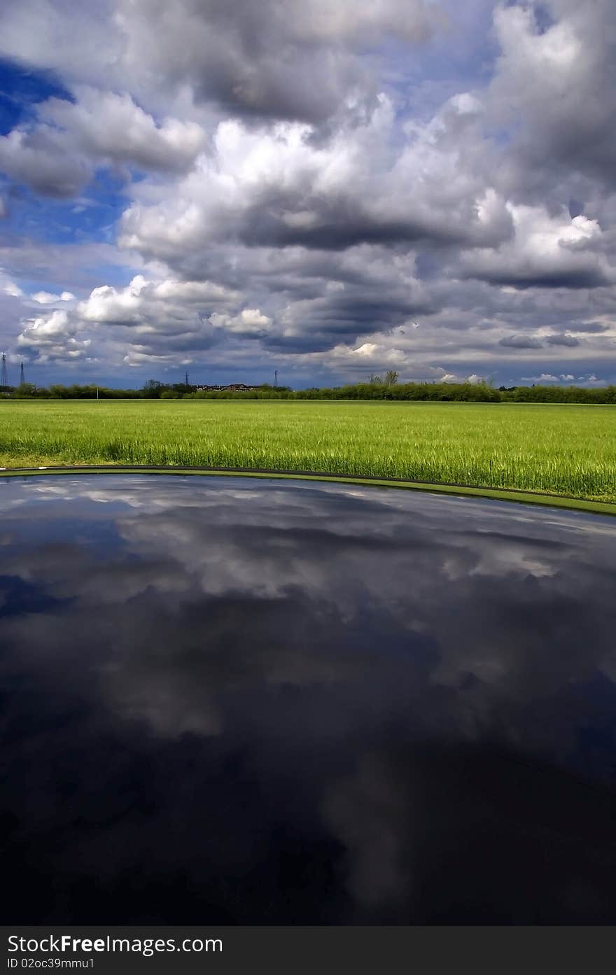 View of blue sky and clouds