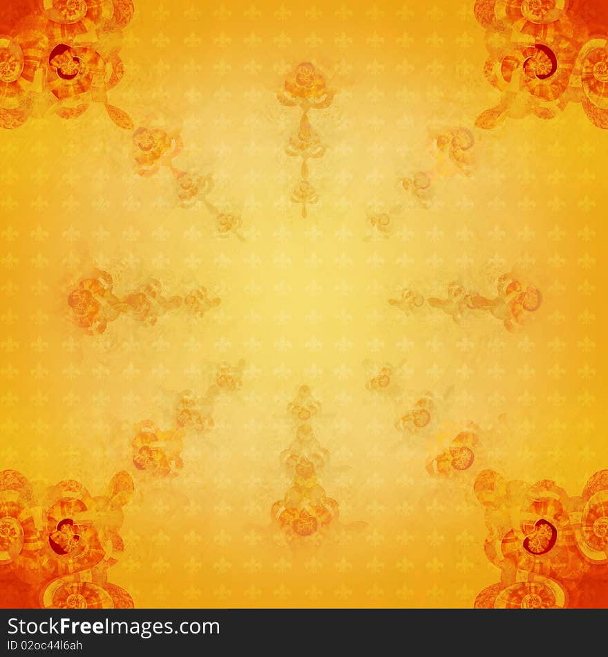 Vintage Shabby Background With Classy Patterns