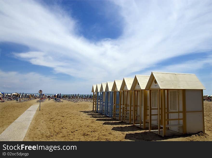 View of a beach in summer