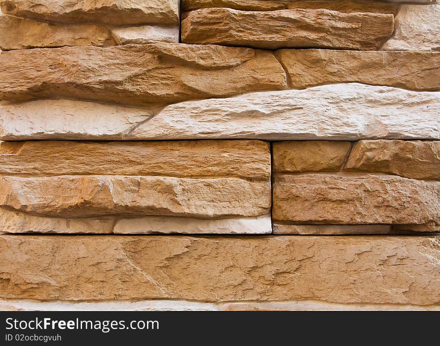 Uneven stone wall background