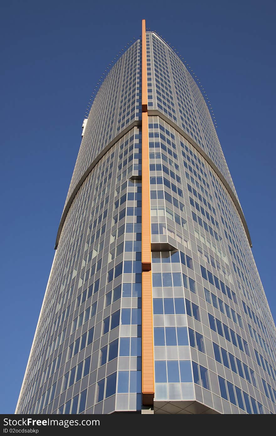 Business a building with set of windows during a decline