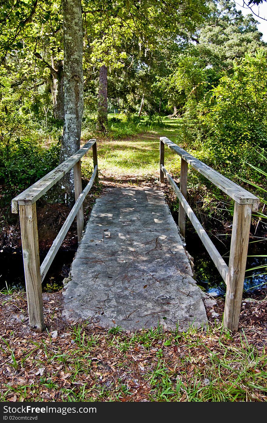 This image is of a bridge on Dade Battlefield in Bushnell, FL. This image is of a bridge on Dade Battlefield in Bushnell, FL.