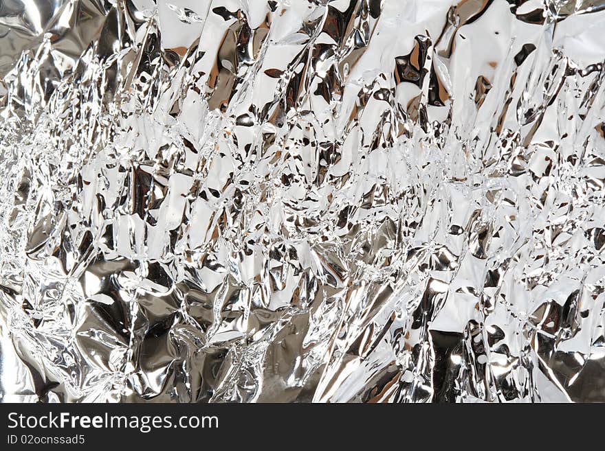 Aluminum foil texture