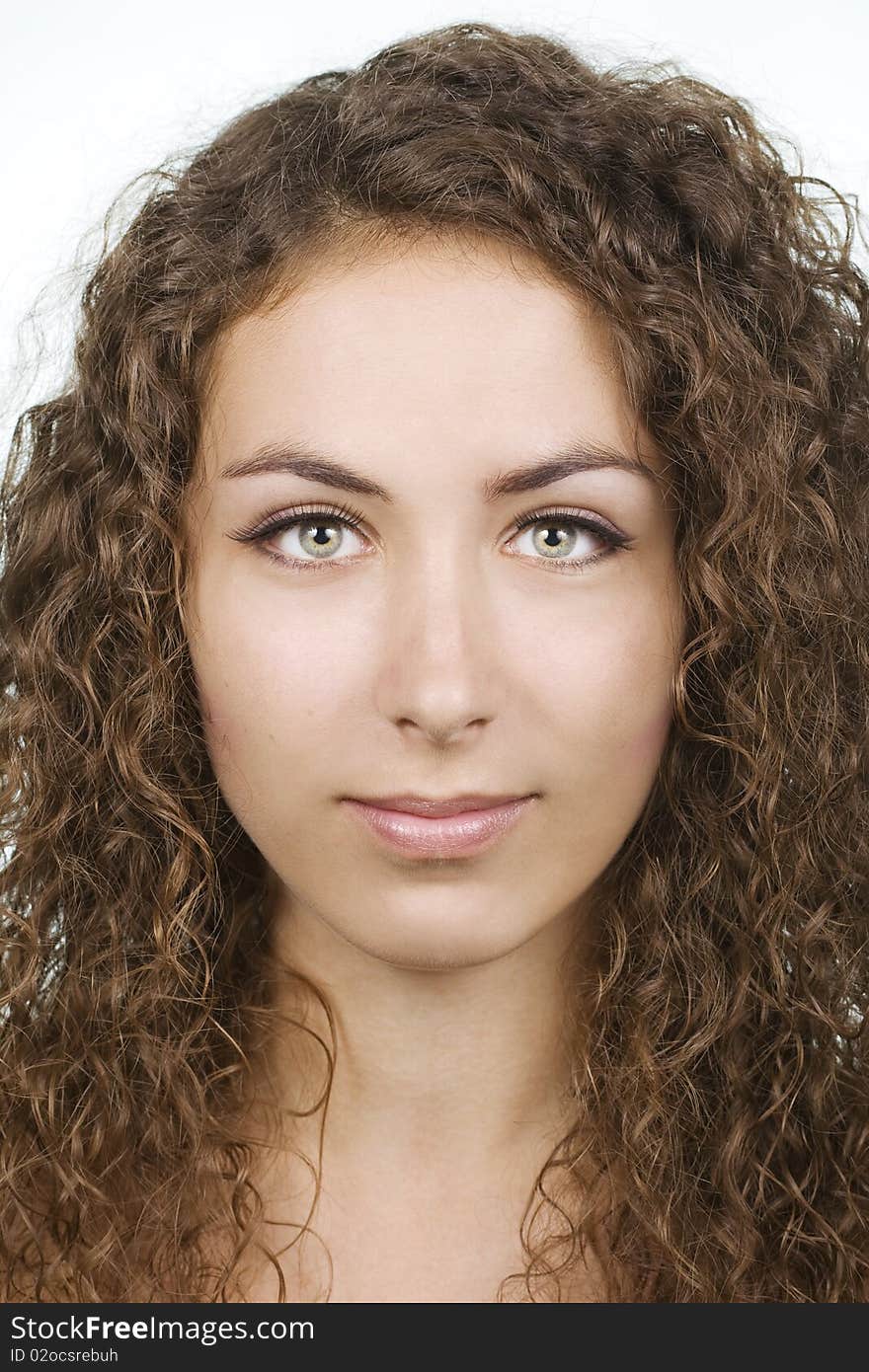 Closeup of a young beautiful woman. Closeup of a young beautiful woman.