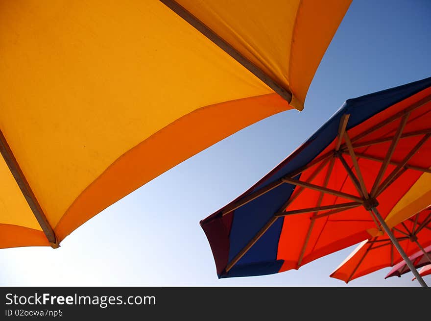 Umbrellas on the beach