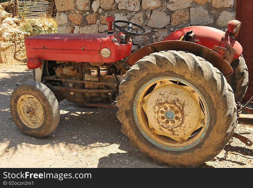 Villages within the old red tractor.