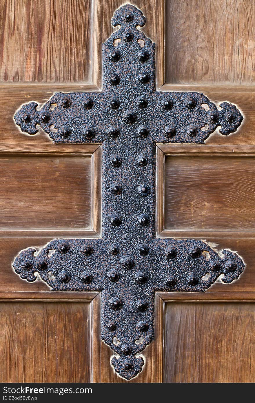 Rusty metal in decorate japanese door. Rusty metal in decorate japanese door