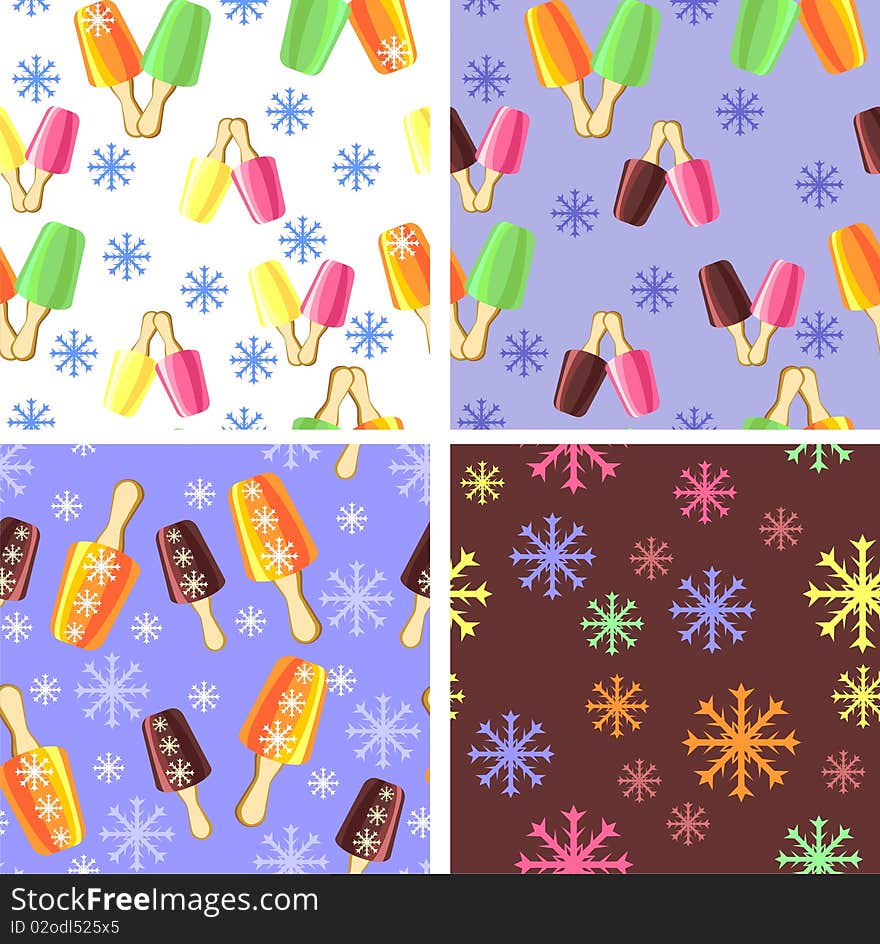 Background With The Image Of Ice Cream