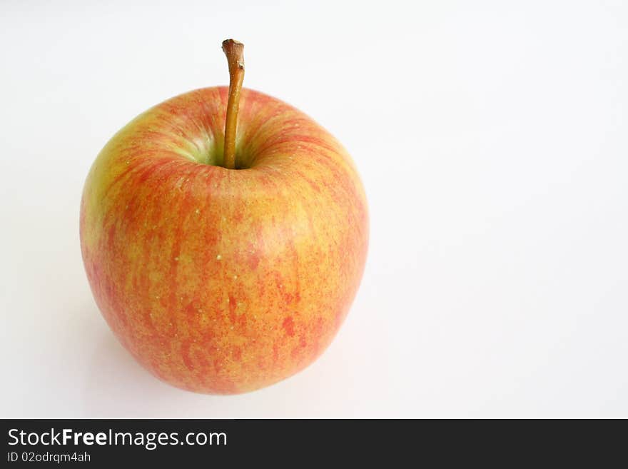 Apple on white background