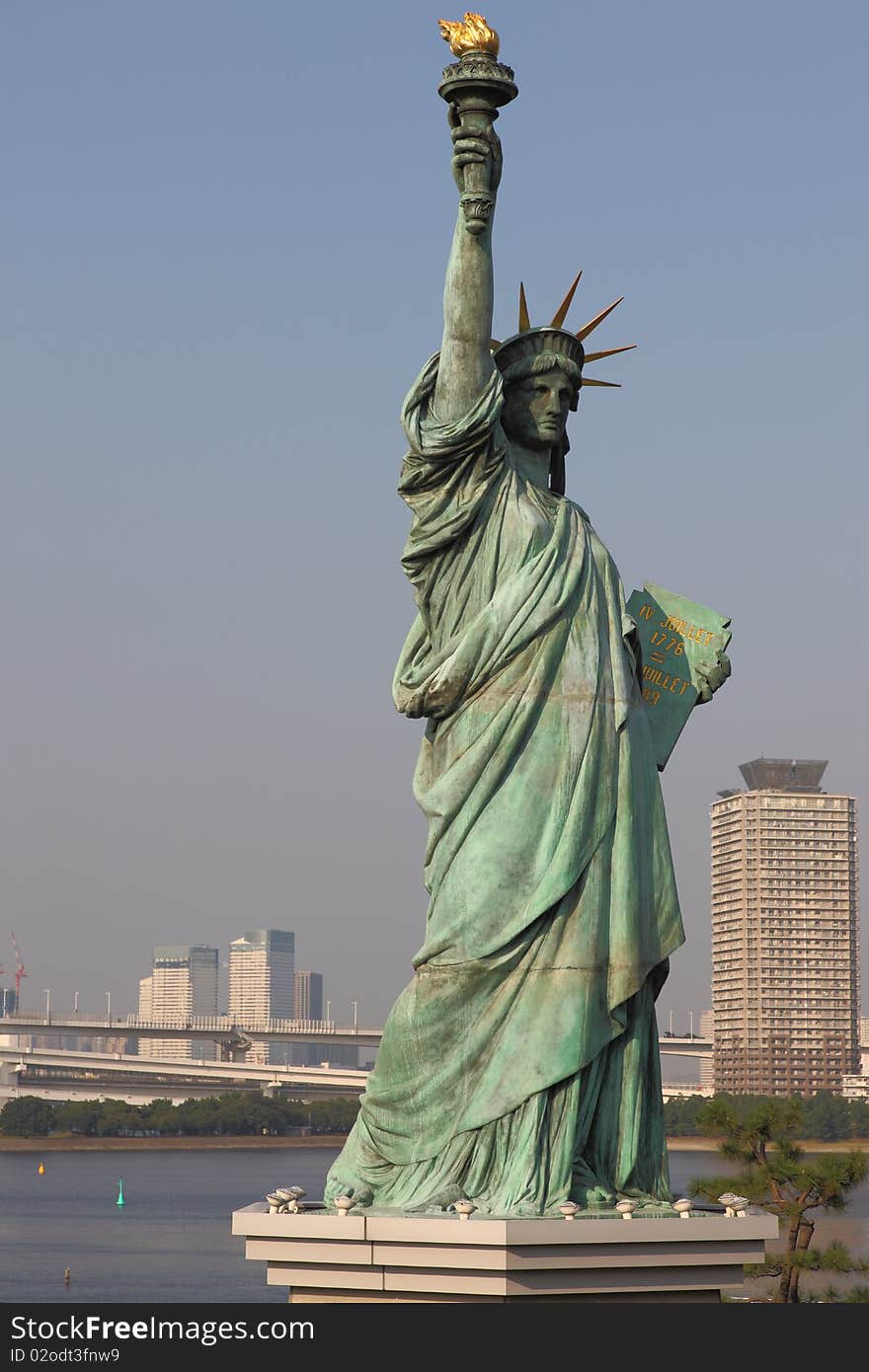 Statue of Liberty in Tokyo (There are 3 Statues of Liberty: Tokyo, New York and France)