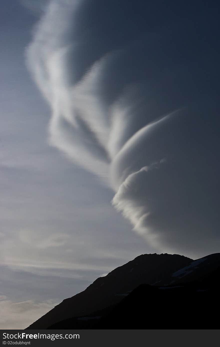 Natural phenomenon in Caucasus Mountains, Elbrus, Adilsu june 2010