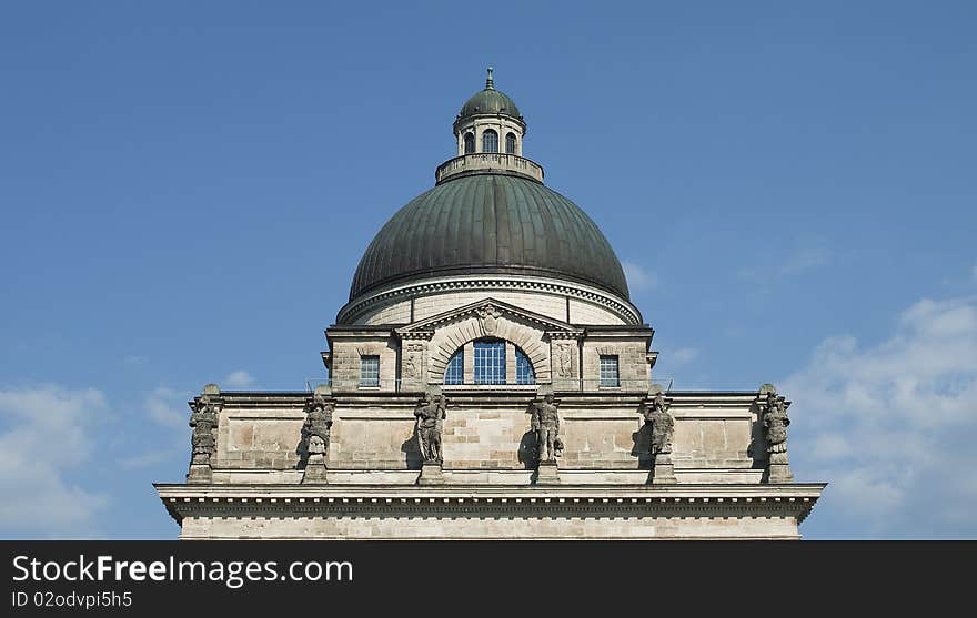 The historic building of the Bavarian Staatskanzlei in Munich in Germany in a new modern style. The historic building of the Bavarian Staatskanzlei in Munich in Germany in a new modern style