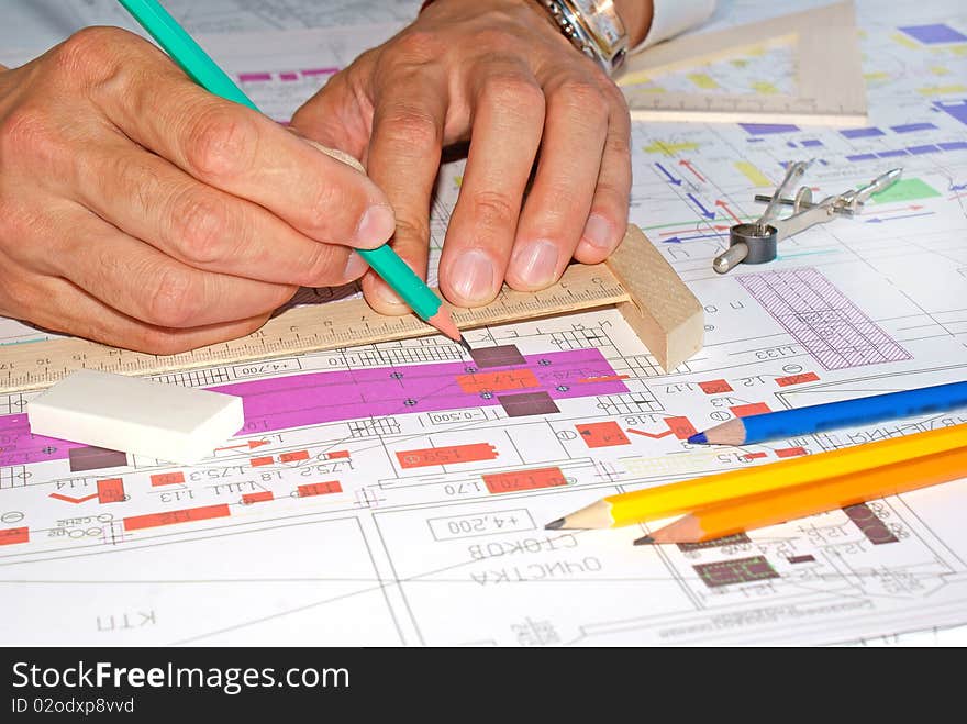 Designing-initial preparatory stage in construction new building