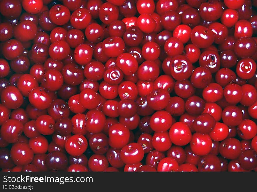 A sweet red cherry background