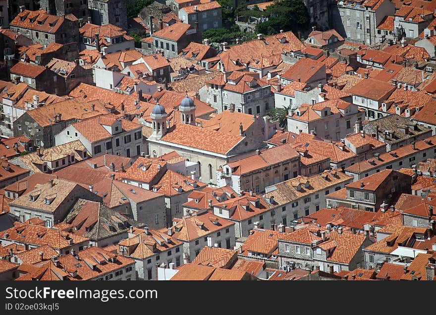 Roofs in Dubrovnik