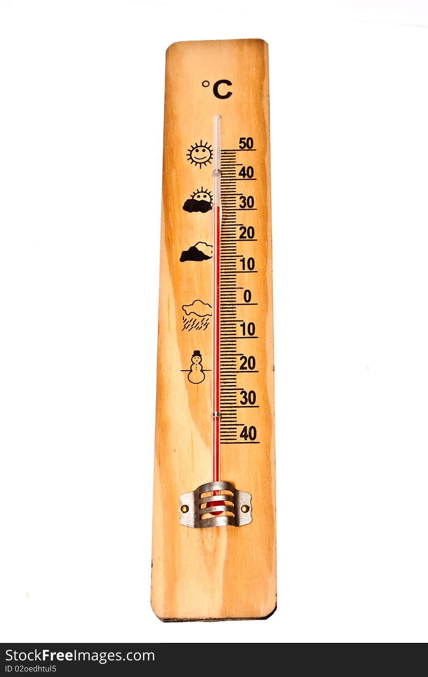 Thermometer isolated on the white background