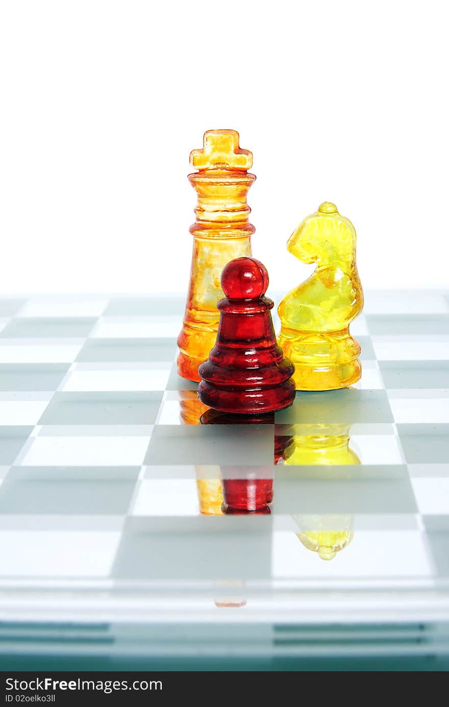 A game of chess comes to an end. The king is checkmated. A game of chess comes to an end. The king is checkmated.