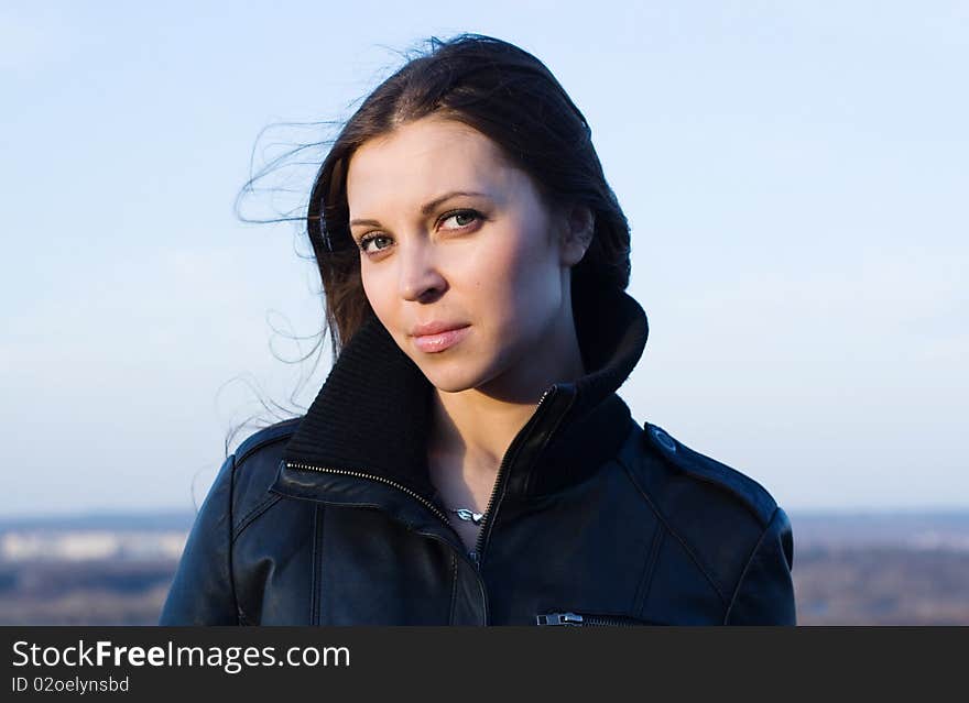 Beautiful woman closeup