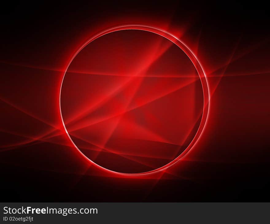 Abstract background with circle and curves