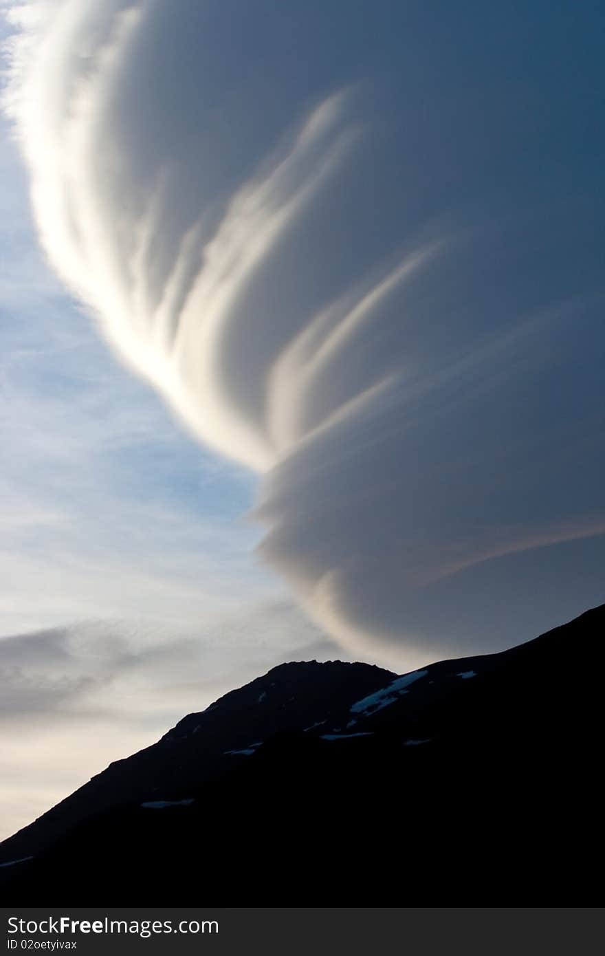 Natural phenomenon in Caucasus Mountains, Elbrus, Adilsu june 2010