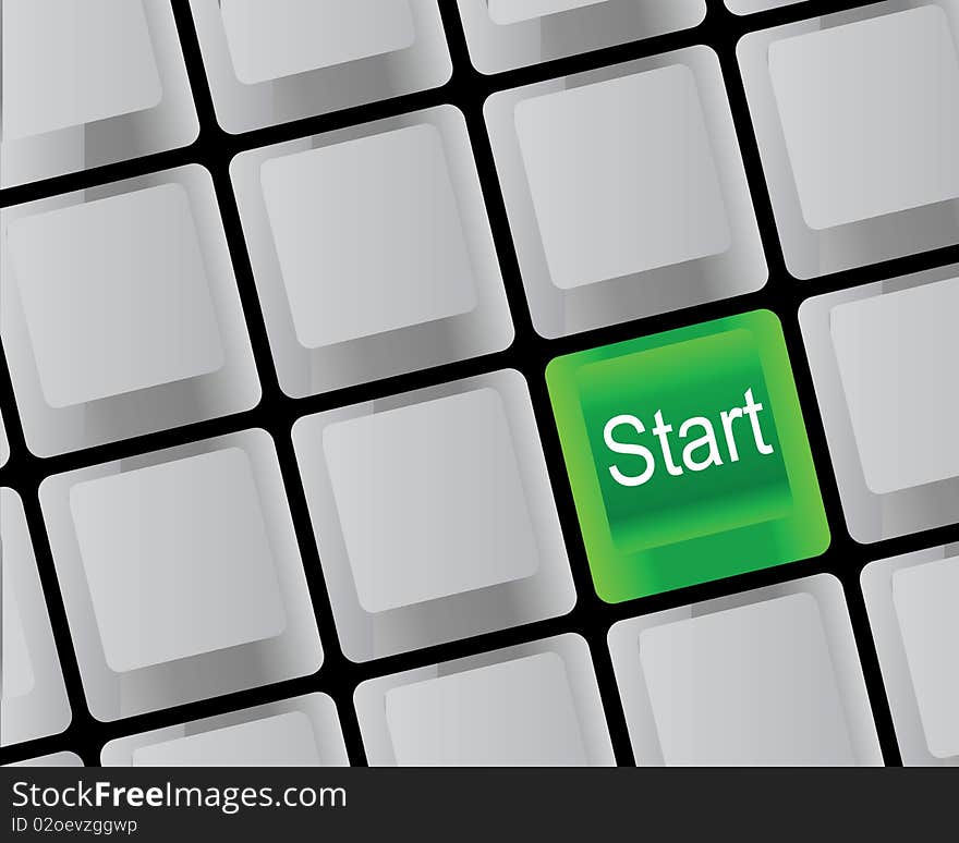 The keyboard and start