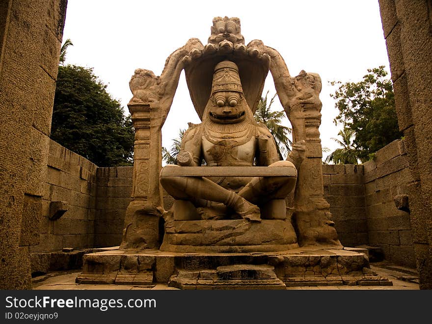 Old Buddhist building, temple and statue. Old Buddhist building, temple and statue